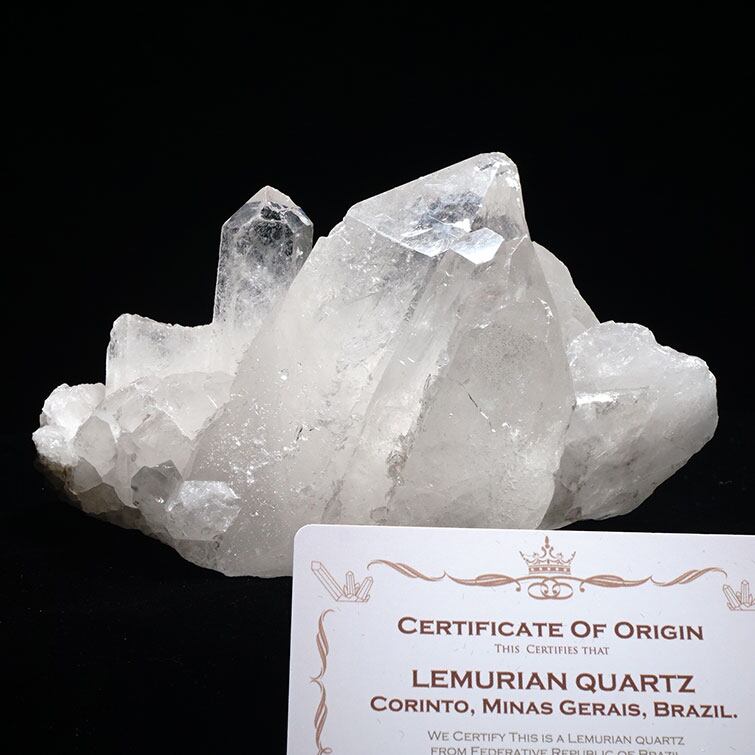 水晶 クラスター ブラジル ミナスジェライス州 コリント産 レムリアンシード 証明書付属 一点物 282-224