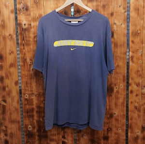 90s USA製 nike Tシャツ M/ナイキ ネイビー