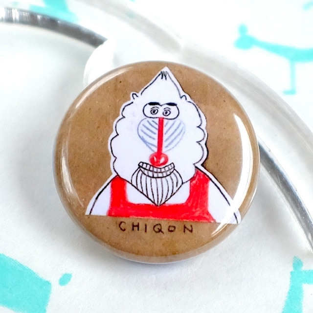 【CHIQON】ROUND 缶バッチ「ラガーマン」