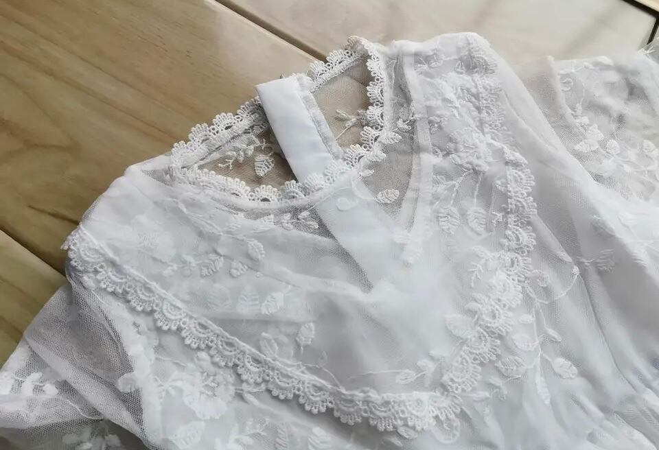 エンジェルレースワンピース•••••••海外子供服 韓国 ドレス 撮影 キッズフォト 春夏 誕生日 イベント 結婚式 発表会