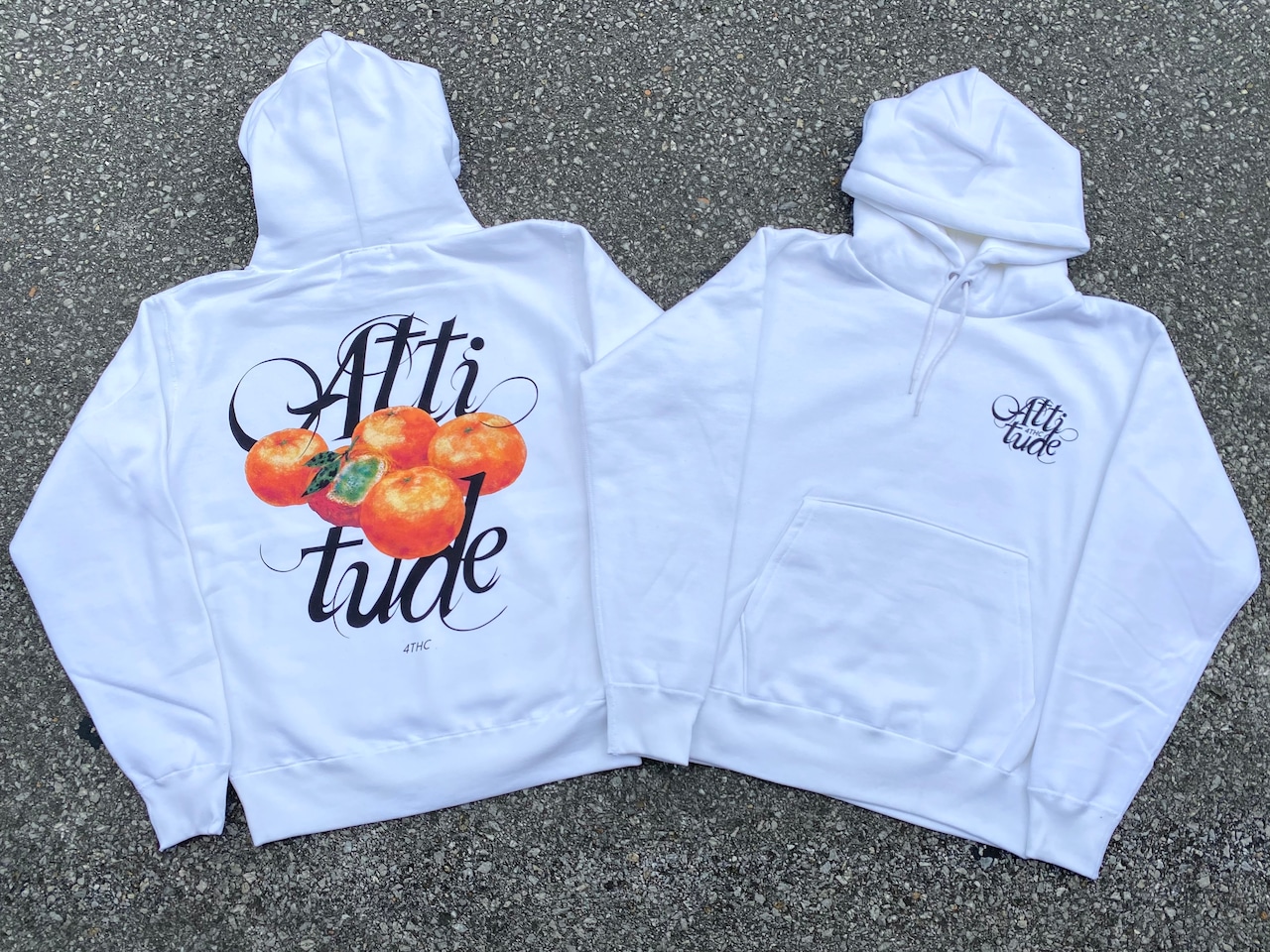 "ATTITUDE" 12.4oz Parka (White)