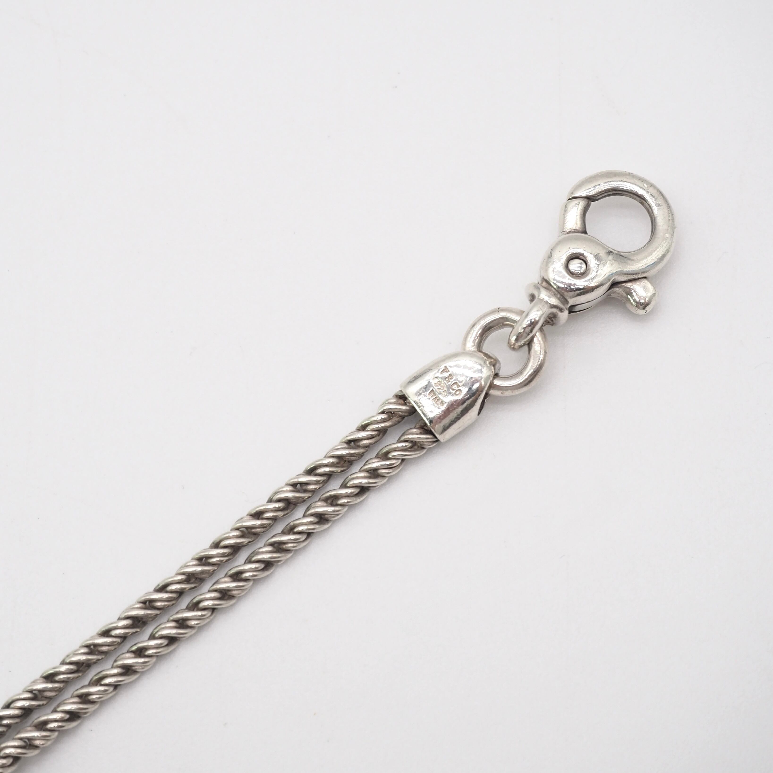 Tiffany&Co. ダブルロープ ハート ブレスレット シルバー925
