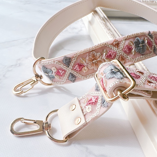 Floral Gem❁ロングショルダー(ピンク)