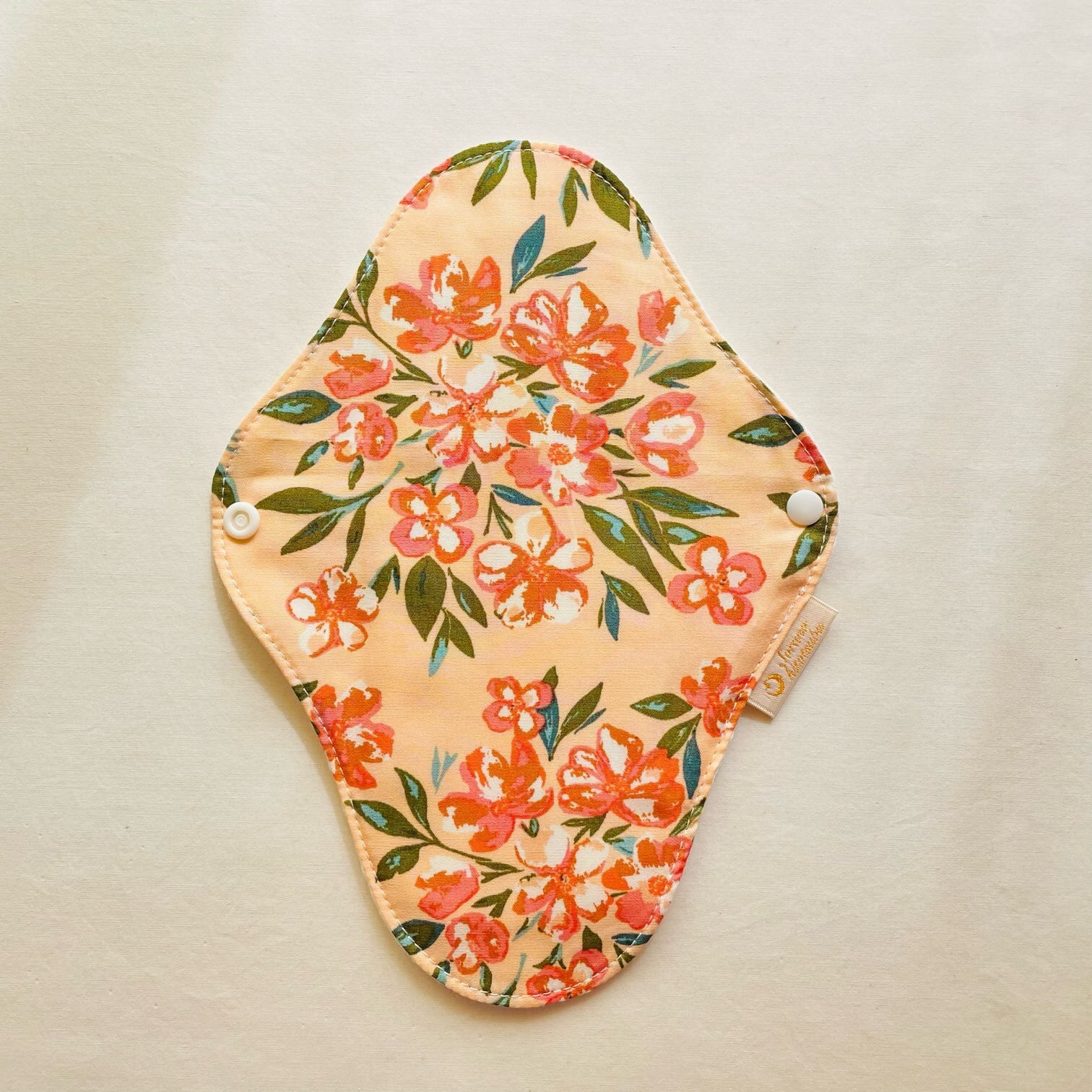 布ナプキンS「orange plumeria」