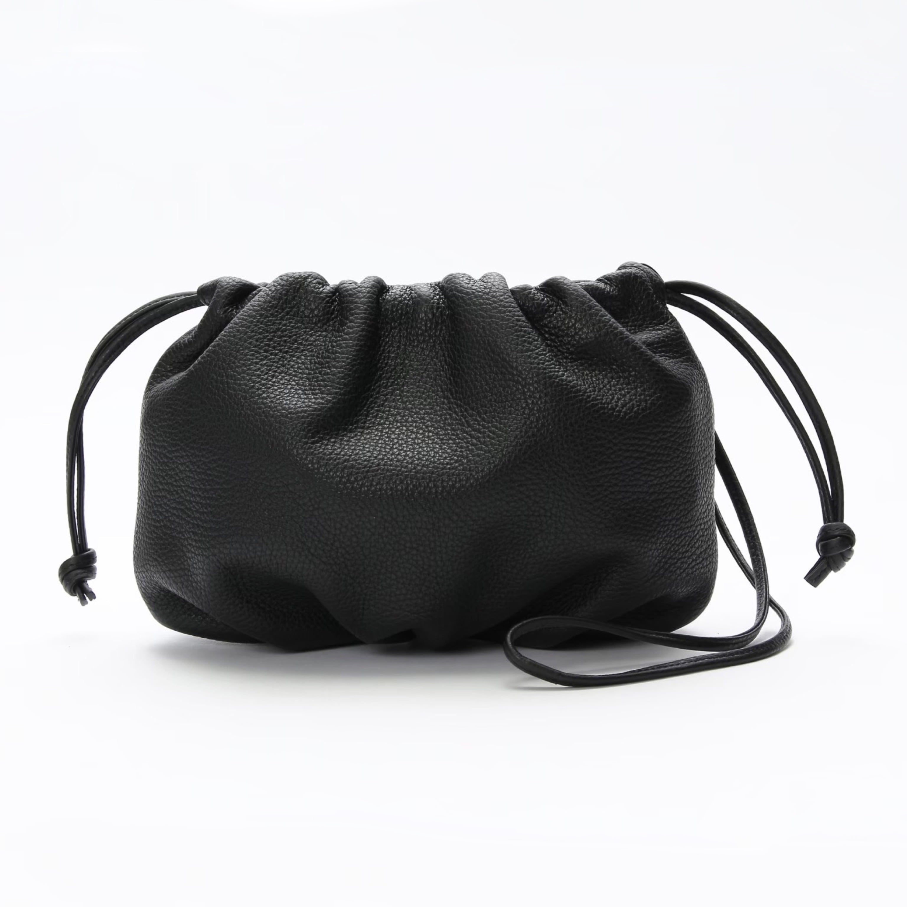 【新品】ayako bag Leather KINCHAKU / FOG