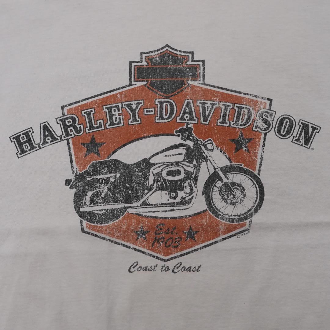 00s USA製 ハーレーダビットソン ルーニーチューンズ tシャツ 白 2XL ハーレーダビッドソン ルーニーテューンズ アニメ 00s USA製