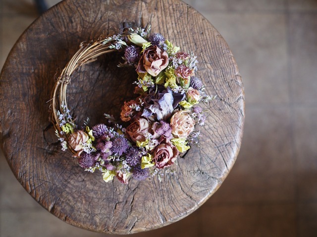 【2026母の日】ドライの三日月リース11 ◇母の日当日着指定可能◇