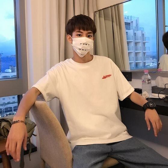 全2色 Tシャツ カットソー プリント カジュアル B系 半そで