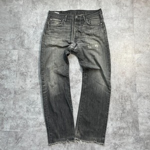 【W34 L32】japan levi's 先染ブラック リーバイス 501