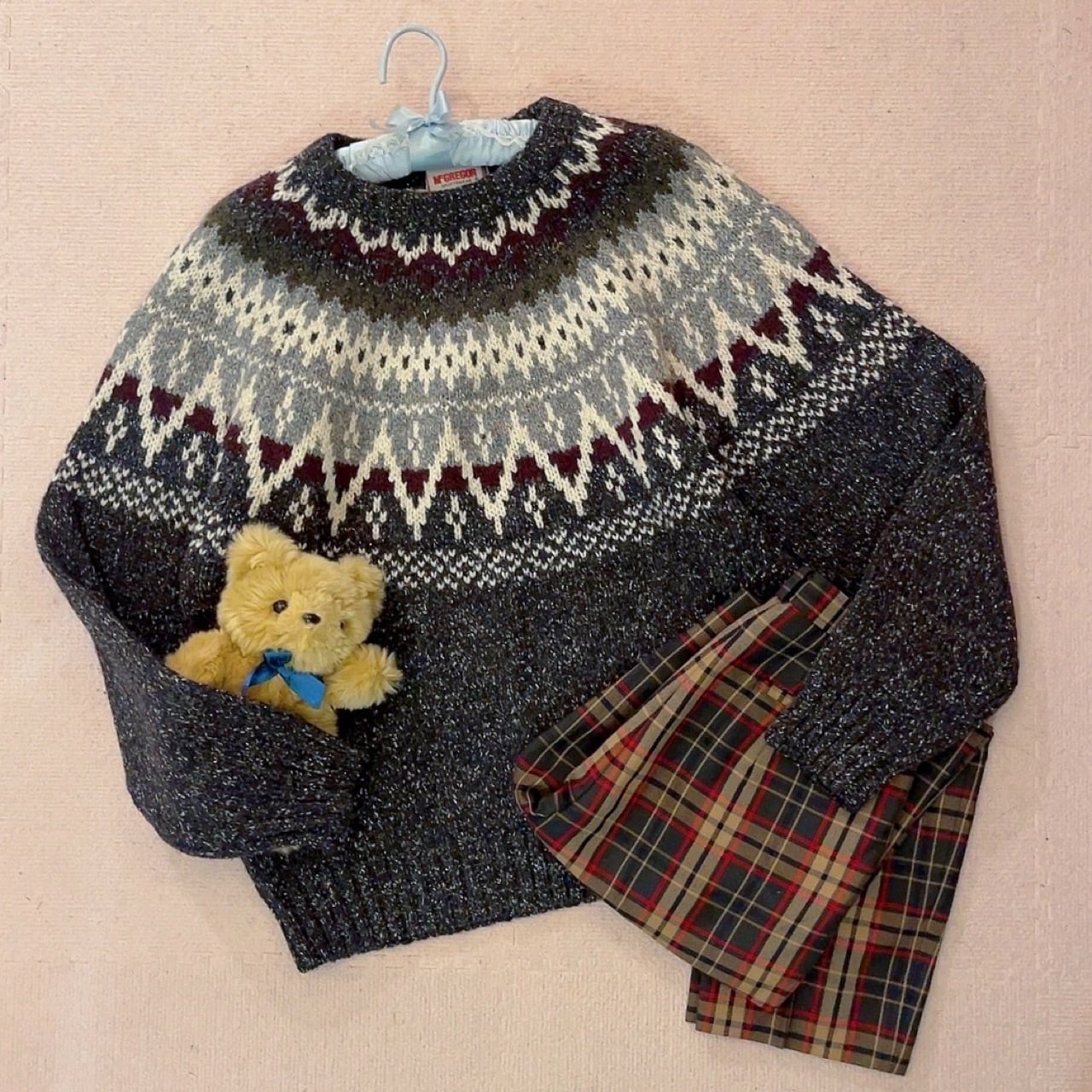 heather gray centripetal knit sweater