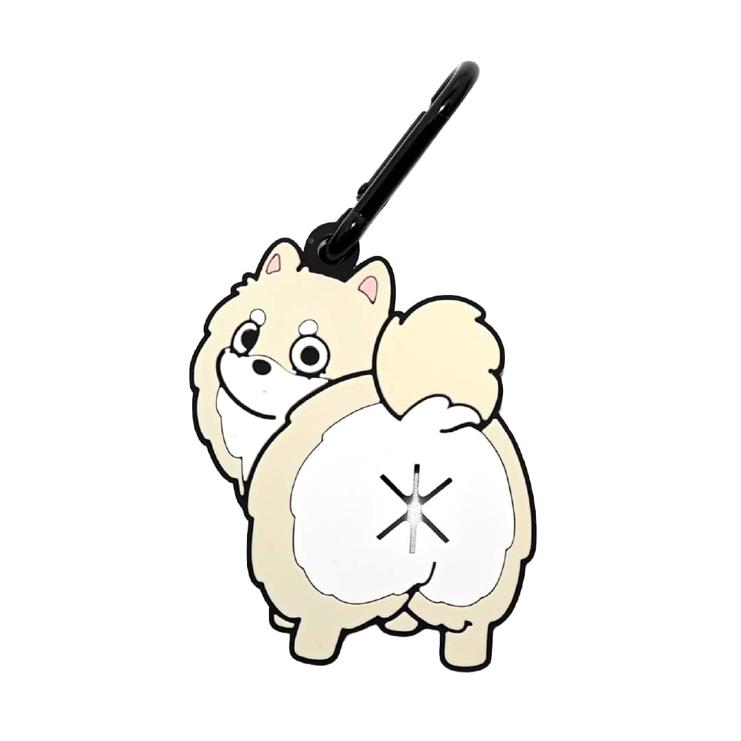 【ポメラニアン(クリーム)】Poopホルダー_お散歩マナー袋ホルダー