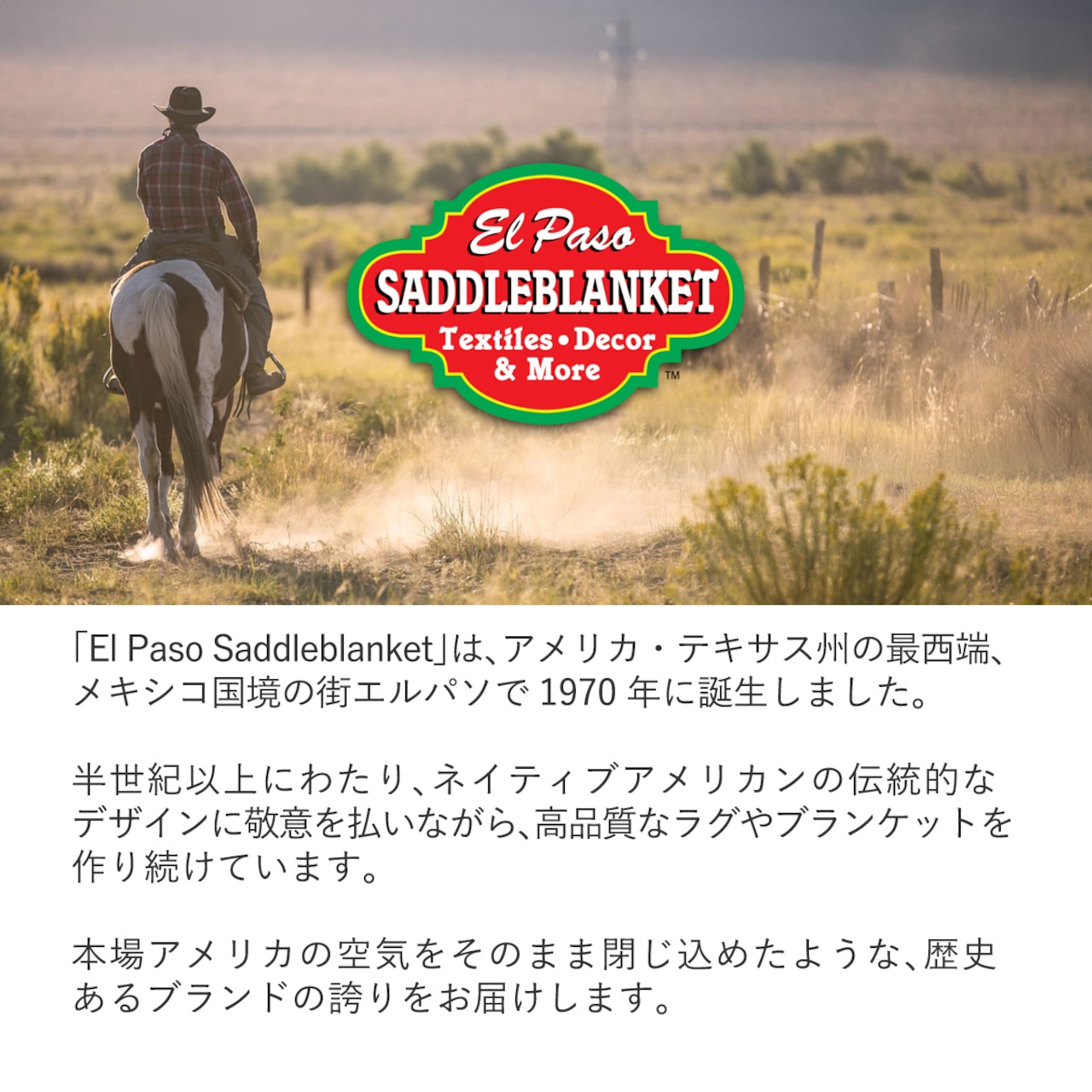 エルパソEl Paso ダイヤモンドセンターブランケットFalsa Blanket