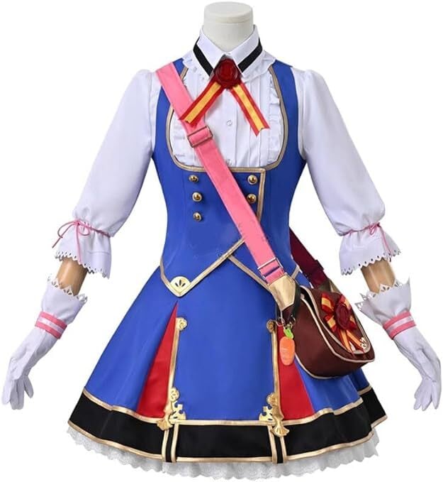 K4946 ウマ娘プリティーダービー メイショウドトウ 勝負服 風 コスプレ