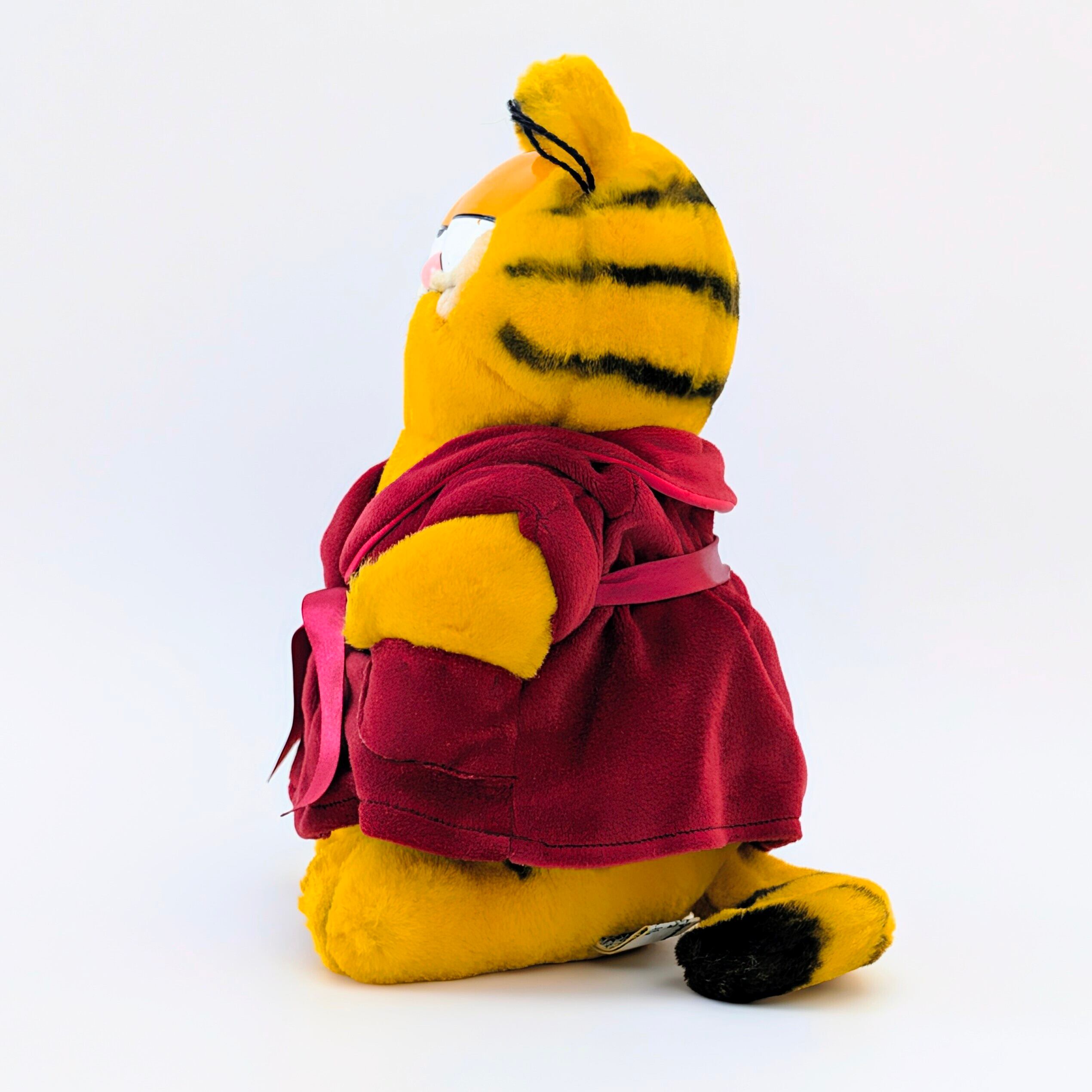 ☆ VINTAGE 1980年代初期 ☆【 Garfield ( ガーフィールド ) 】『 ゴージャスガウン ガーフィールド(笑) 』ぬいぐるみ / プラッシュ / plush / 1980年代年製 〚アメリカン雑貨 アメトイ〛