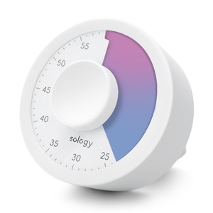 【努力特価】sology(ソロジー) 勉強タイマー MIRAI TIMER 丸型 残り時間が見える 学習タイマー 勉強 料理 ミーティング タスク管理 フィットネス 筋トレ 卓上 かわいい おしゃれ グラデーション