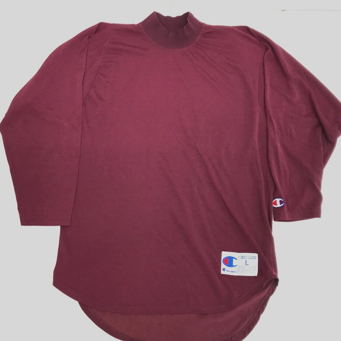 CHAMPION チャンピオン 80〜 90年代 モックネック 7分丈 レーヨン 