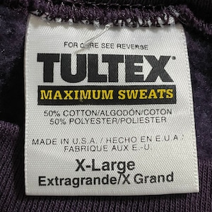 【TULTEX】90s USA製 コロラド プリント スウェット トレーナー ビンテージ ヴィンテージ オールド パープル ユニセックス X-LARGE US古着