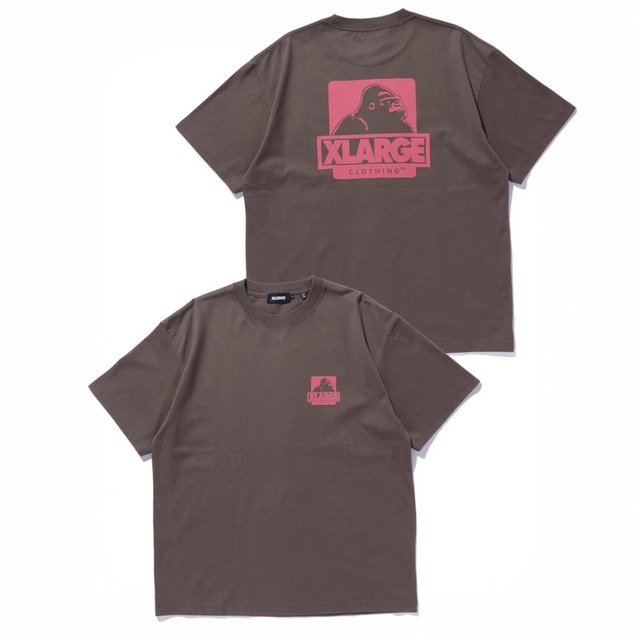 【XLARGE】OG BOX S/S TEE / BROWN【エクストララージ】