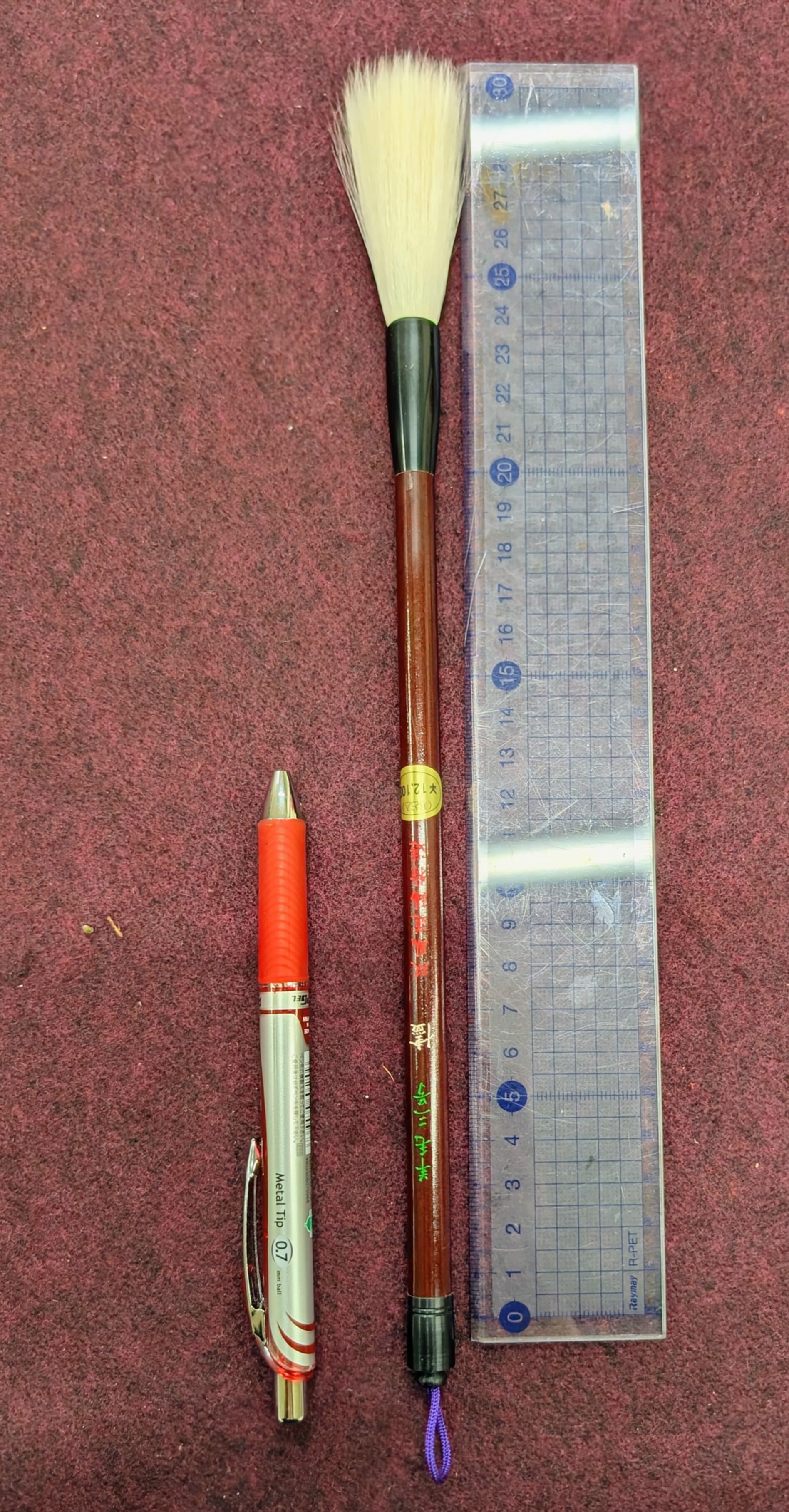 双鳳特撰・羊毛長鋒三号「hanamuke」（径1.1cm × 長6.5cm）〜第10回