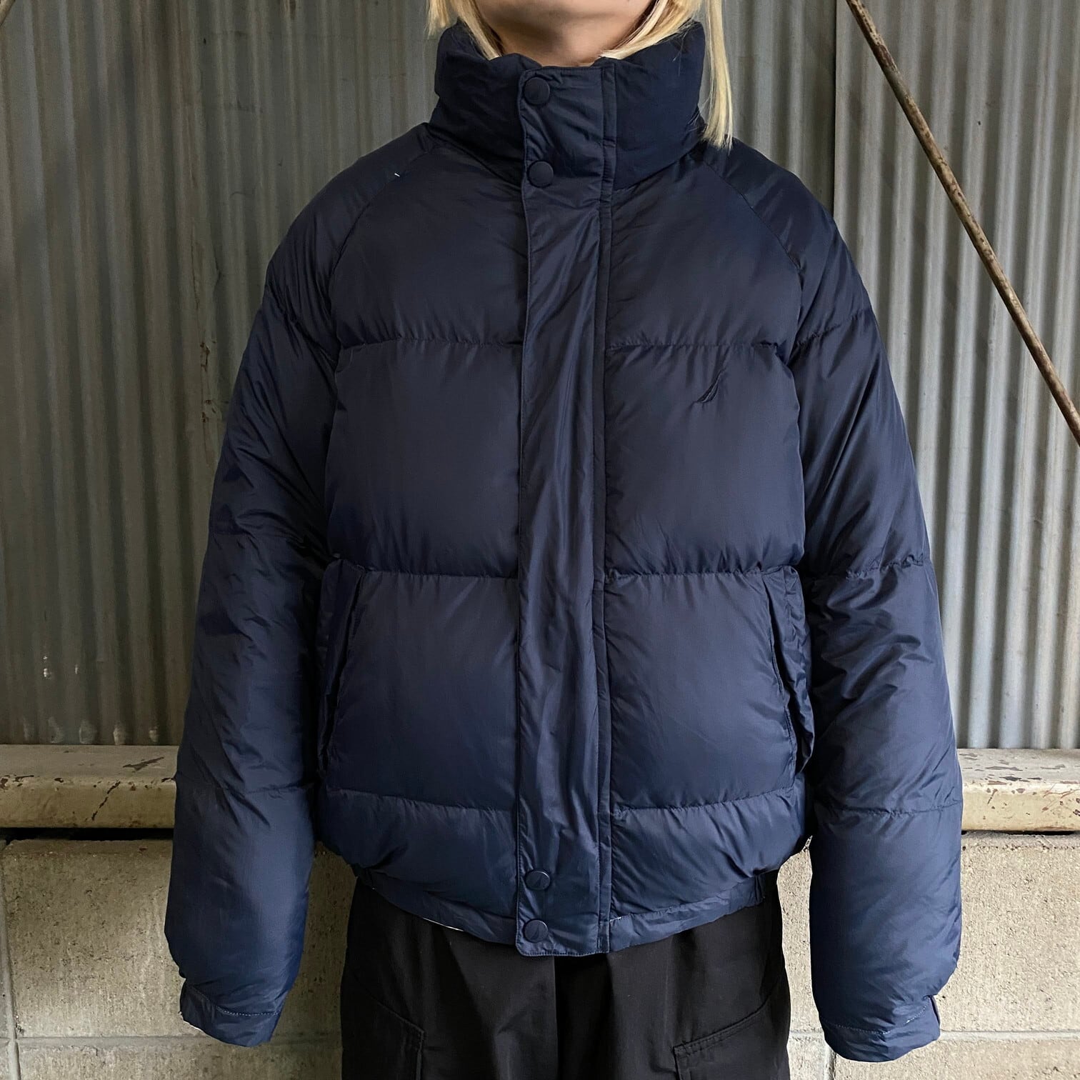 激レア2XL☆US輸入90s】ノーティカ リバーシブルダウンジャケット きよ