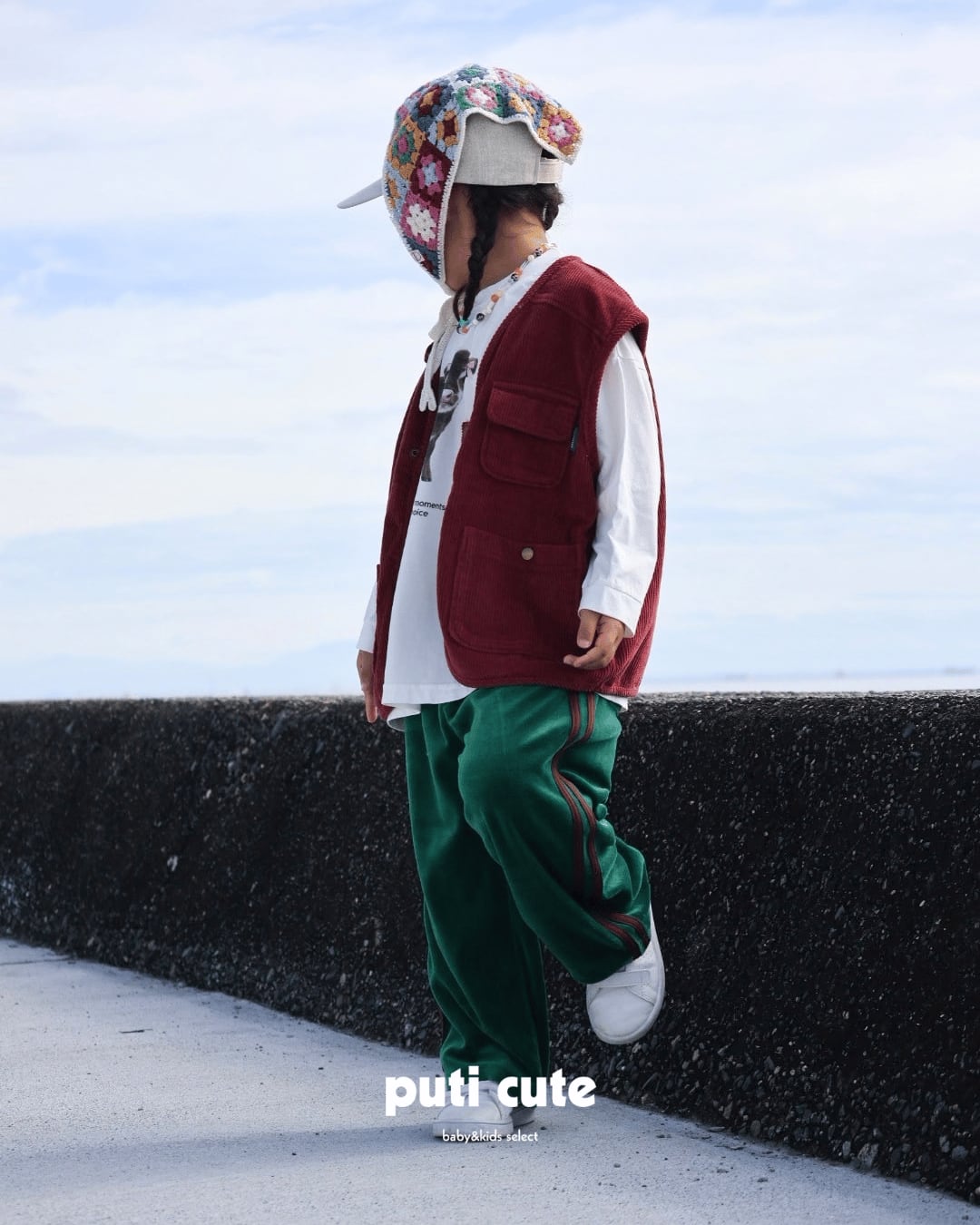 80・100-120 ꒰ 即納 ꒱ Veloa line pants / bonbonbutik ⸝⋆