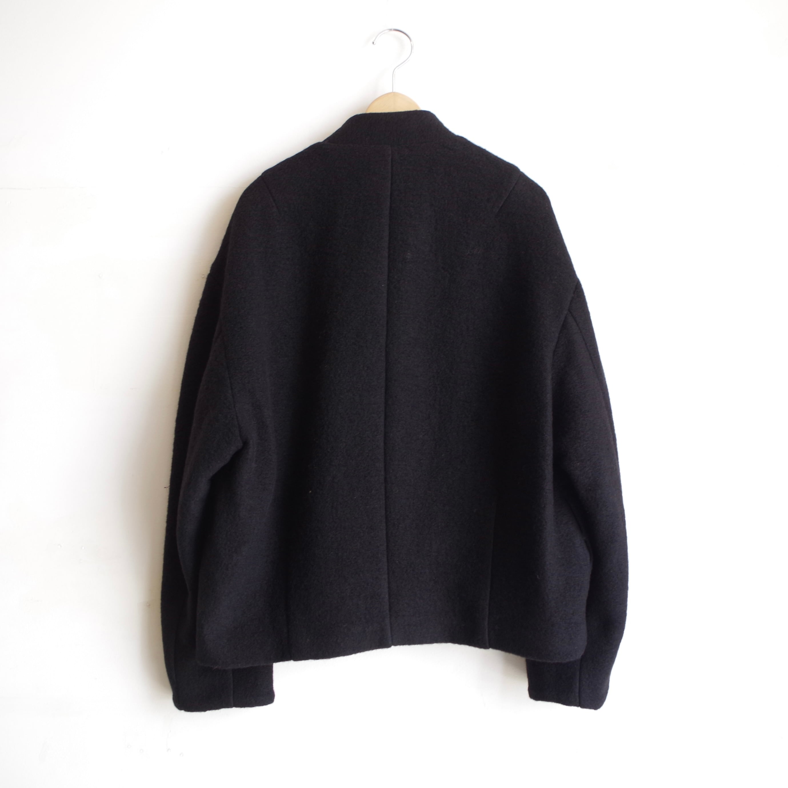 SINME シェットランドウールジャケット ブラック | 1F Store