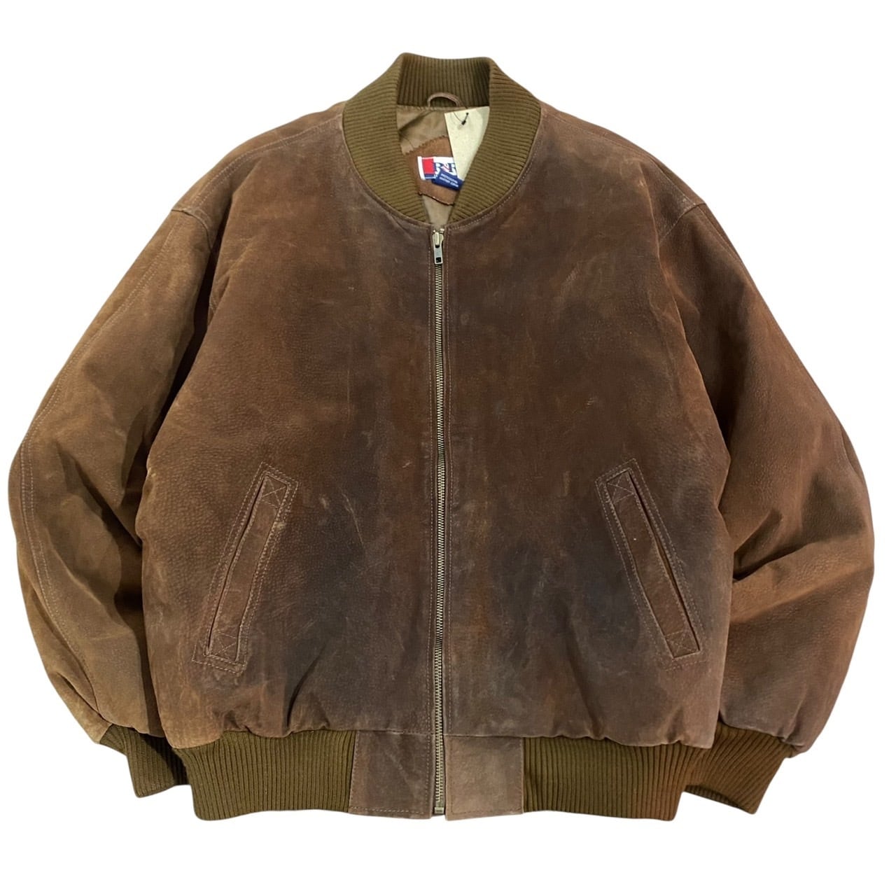 SEQUEL MA-1 スエード レザー 切替 フライトジャケット MA-1型♫” Suede Leather Jacket size:M (darkbrown) スエード