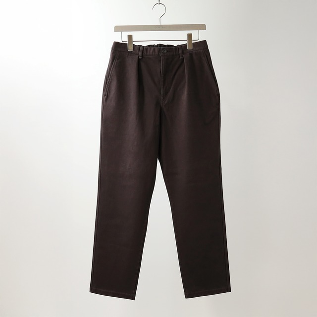 CURLY&Co./KNIT DENIM 2 TUCK EZ WIDE PANTS