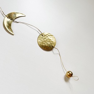 Brass hanging garland (Moon)