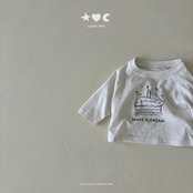 韓国子供服 / LALALAND / 26Autumn / ベベ ハッピー ラグランTシャツ / 秋服 / ベビー *6M~18M*