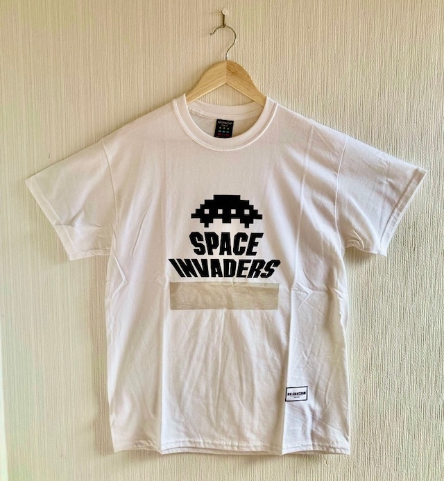 スペースインベーダー UFOシリーズ 箔押しTシャツ（ホワイト・ブラック）/ VIDEO GAME TOKYO