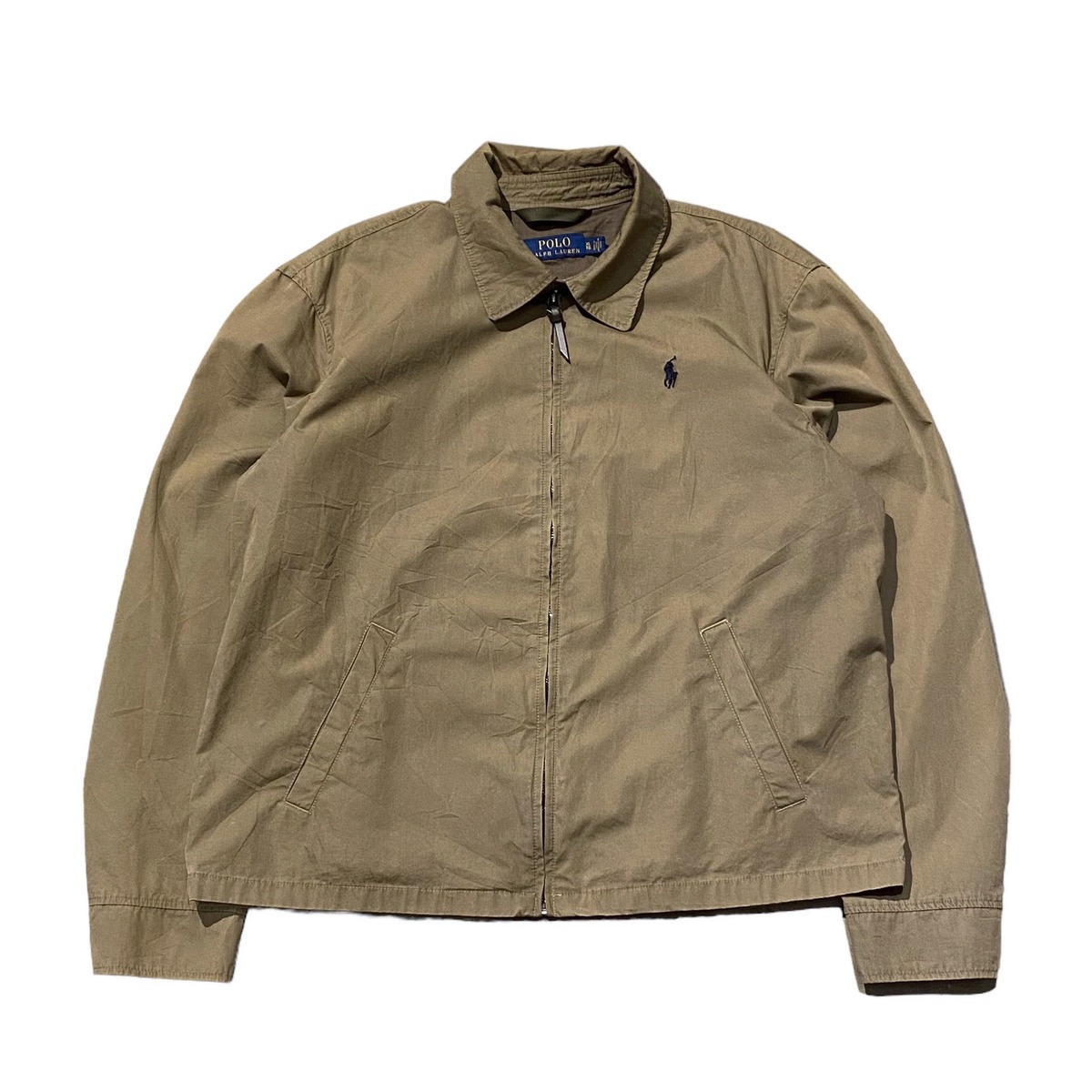 Polo Ralph Lauren Swing Top XL / ポロ・ラルフローレン スウィングトップ ジャケット ベージュ カーキ 古着 ...