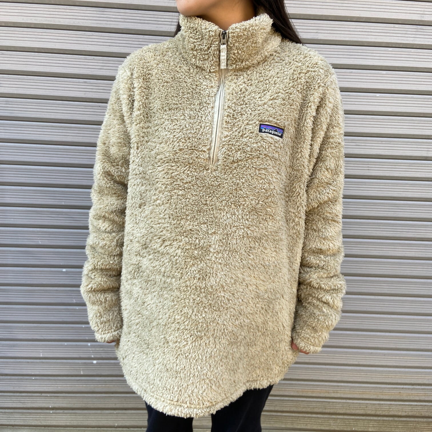 19年製 Patagonia パタゴニア ロスガトスジャケット フリースジャケット レディースXL 古着 ハーフジップ プルオーバー 25235  SP19 ベージュ【アウトドアジャケット】【cs2212-20a】 | cave 古着屋【公式】古着通販サイト