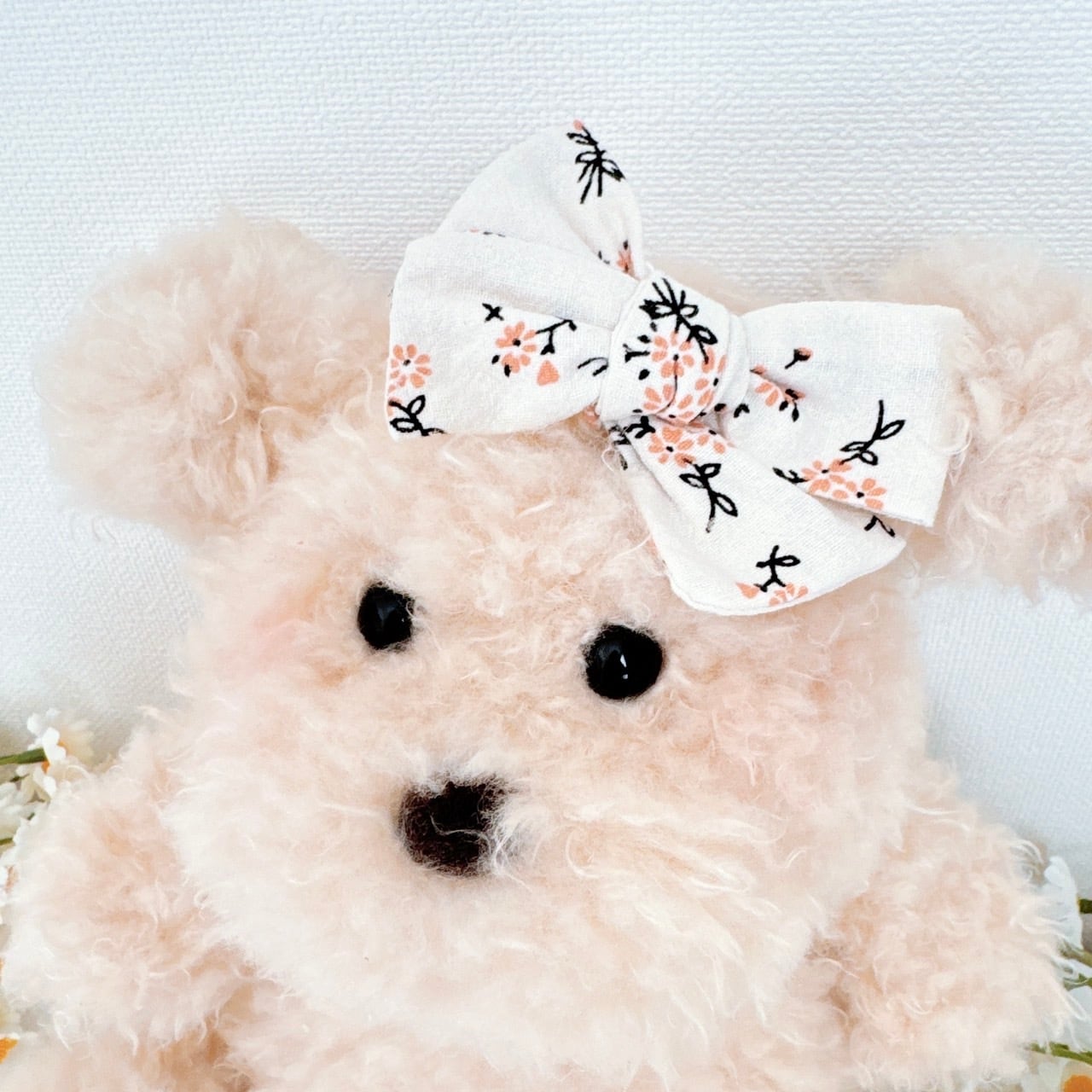 ファブリックリボンヘアバンド（後ろ支え付き）