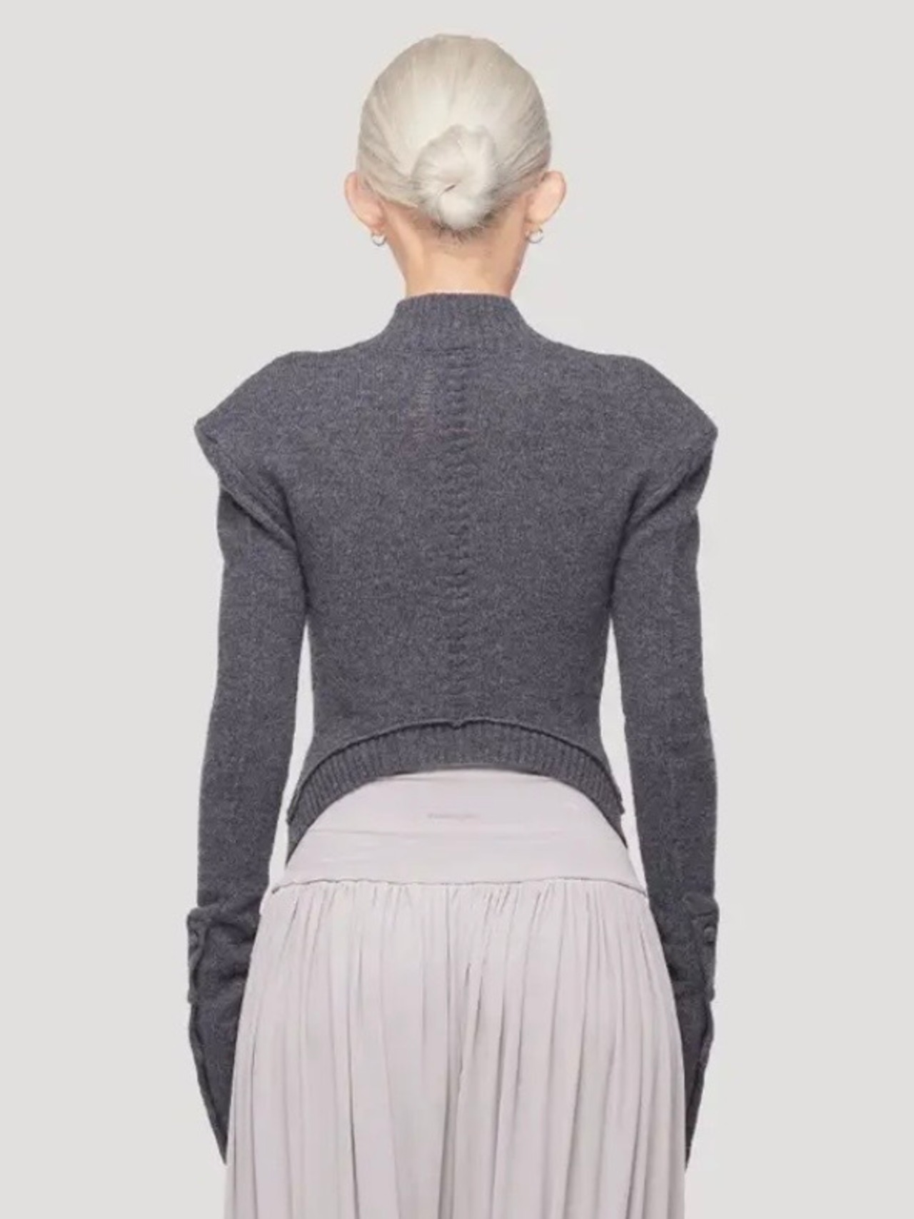 【26AW | WOMEN】MUKCYEN ムッシャン /  カーディガン / yak arc cardigan M269CD02 - 2