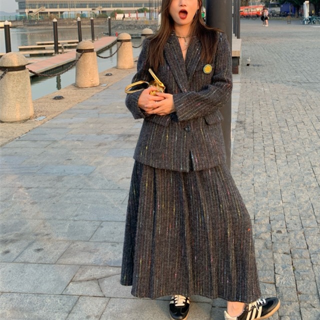 テーラード ジャケット ドレープスカート セットアップ　204499