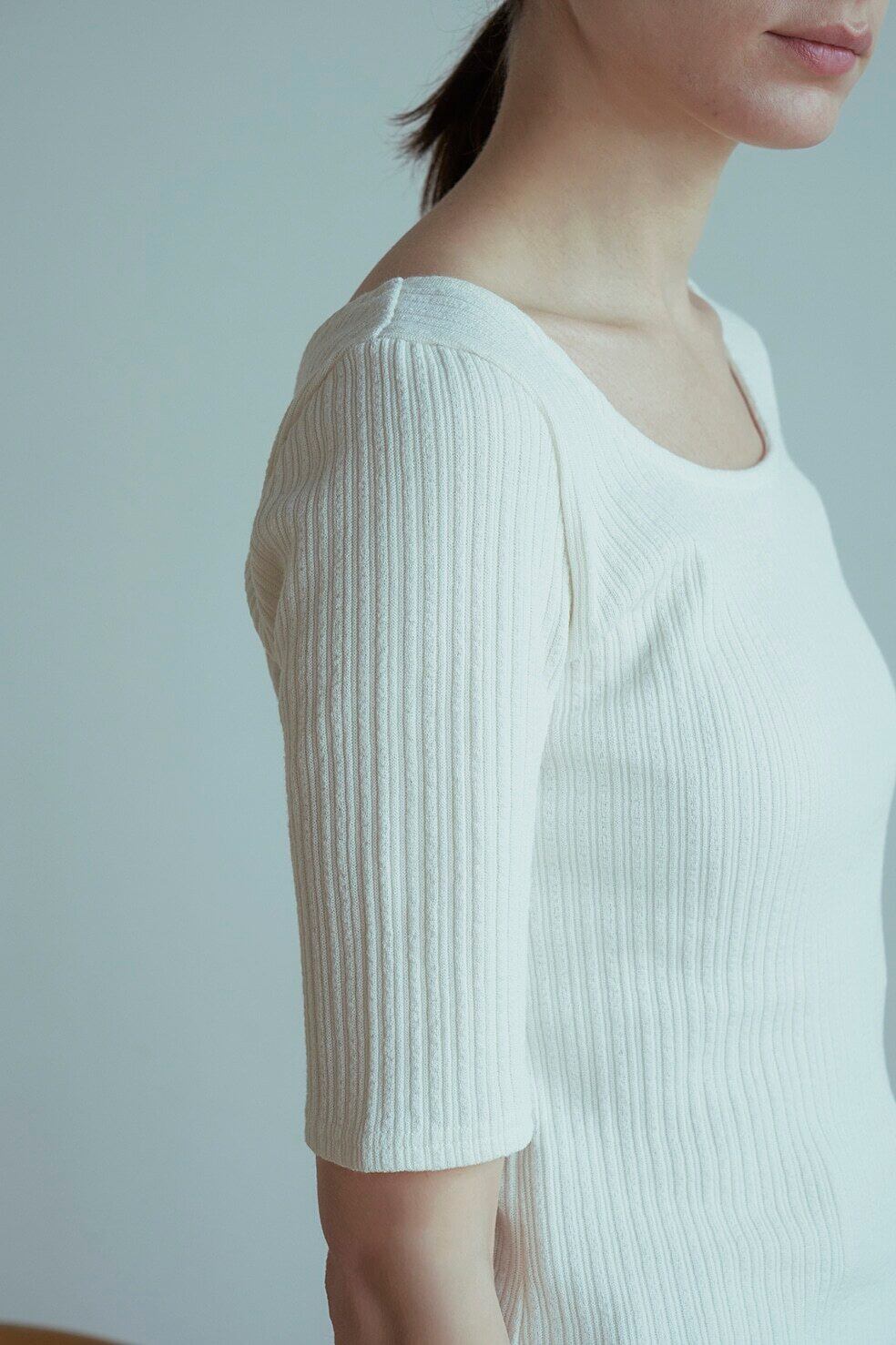 SSCLANE クラネ / RIB DEEP NECK TOPS   TRENTオンラインショップ