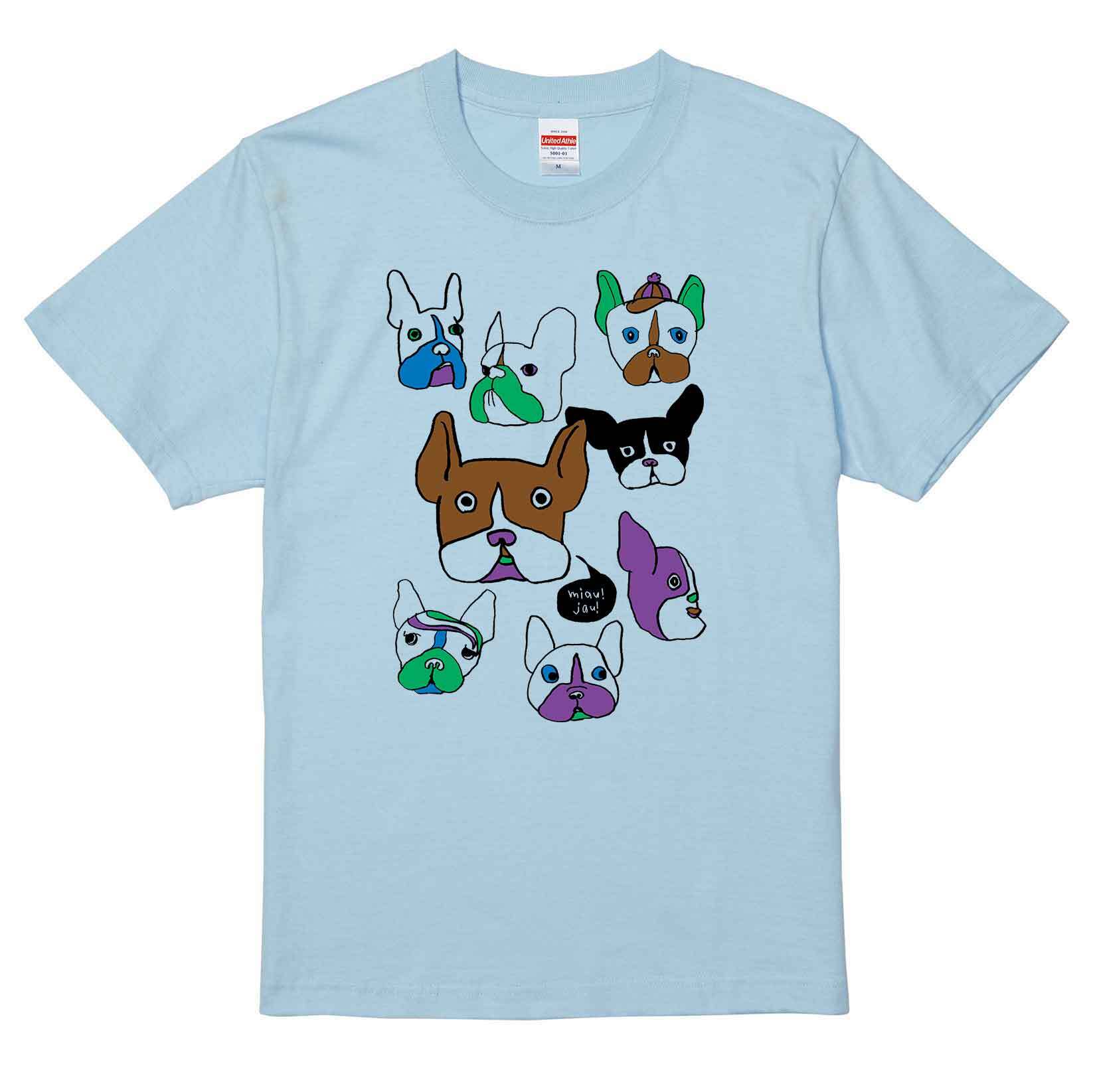 frenchbull / Tシャツ / miau!jau! /  -WHITE / NATURAL /  LIGHTBLUE /PINK-