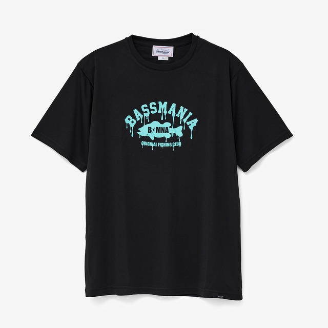 DripアーチロゴドライスムースTシャツ [BLK]