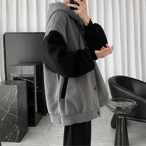 Patchwork Hooded Blouson（LMU0261）