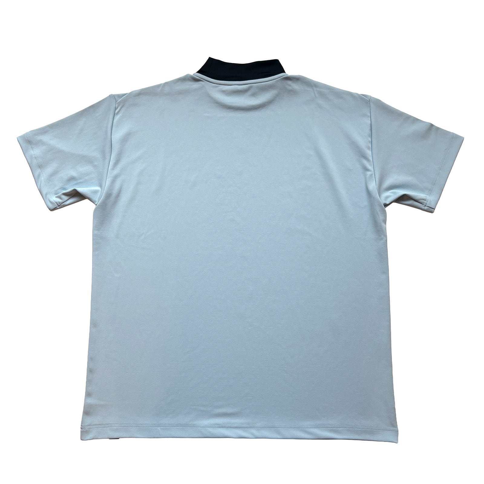 LOGO PRINT MOCK NECK SHIRT - LIGHT BLUE / BLACK - | 8G SHOOT WEBSTORE