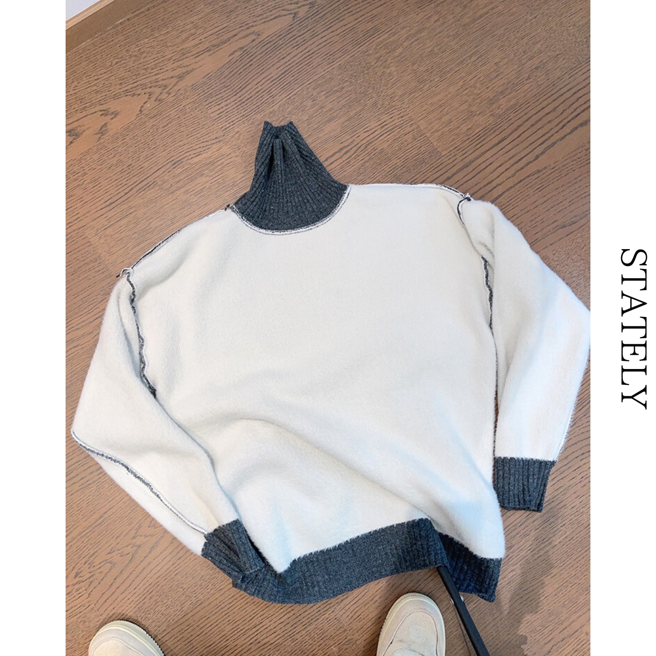 Warm Fleece Turtleneck セーター/2color_T70・画像6