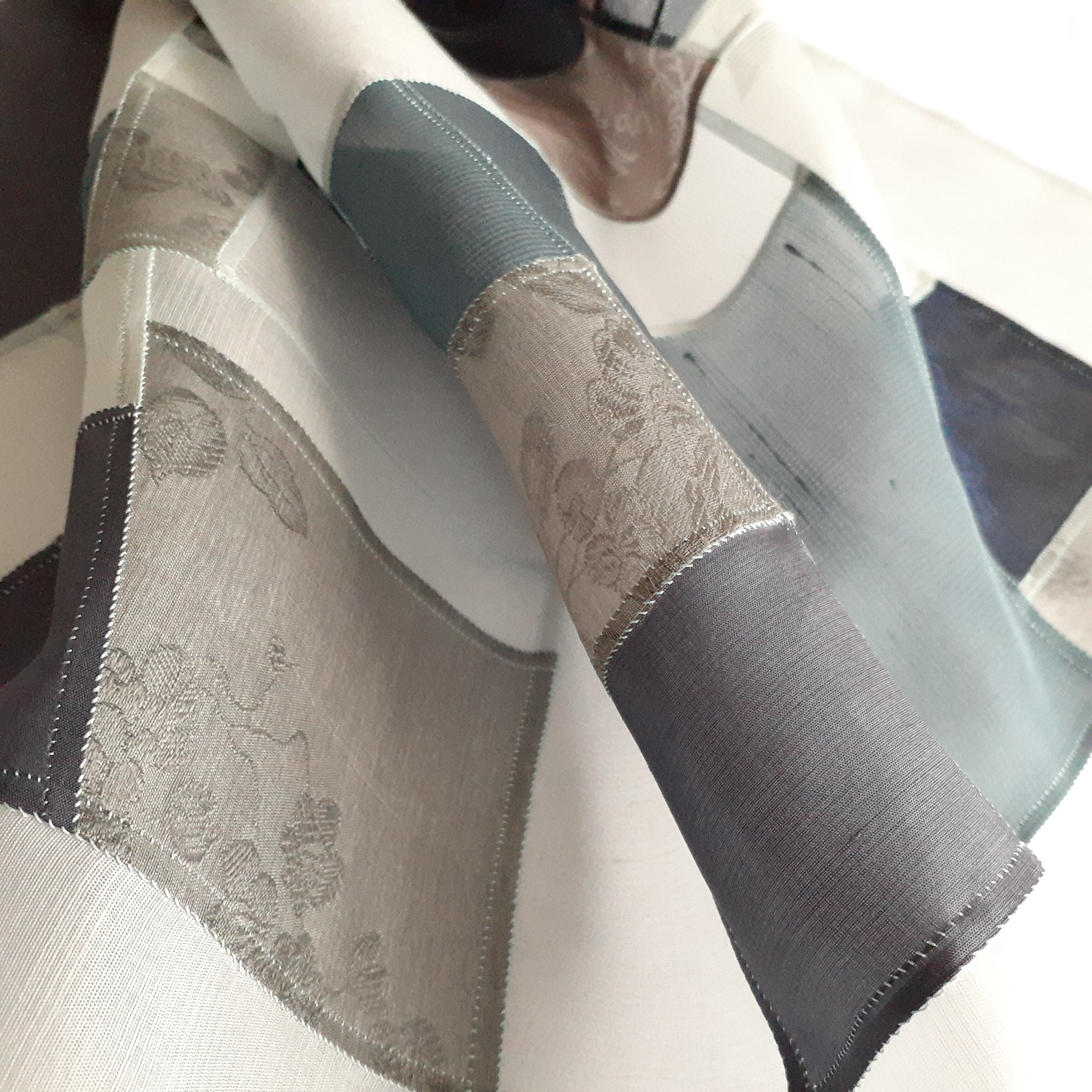 ポジャギ マルチクロス Blue&Gray （1点のみ） | ハンドクラフトshop
