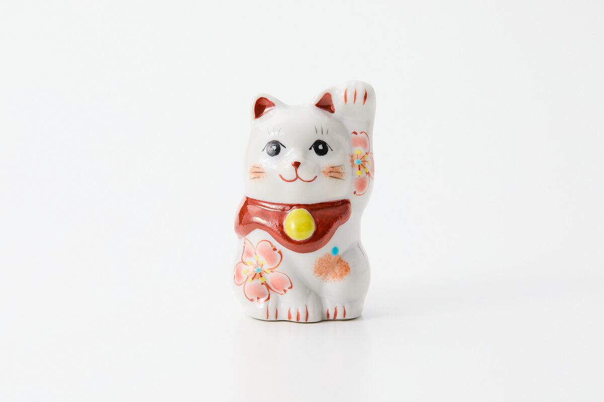 ミニ招き猫(左) 彩日和 桜