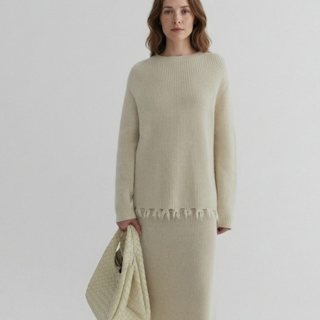 Patchwork Oversized Knit  T4252