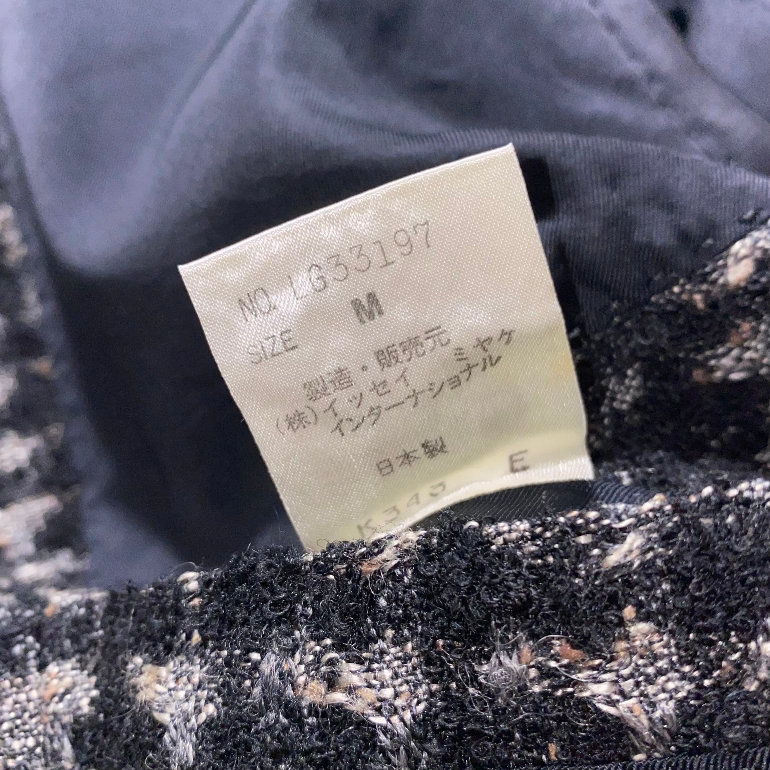 vintage 1980's ISSEY MIYAKE MEN tweed tailored jacket | NOIR vintage 1980's ISSEY MIYAKE MEN tweed tailored jacket | NOIR