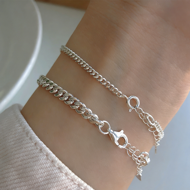 DAFシルバーのカップルブレスレット Mサイズ