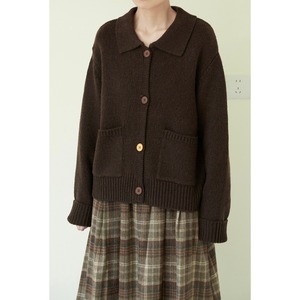 collar casual knit cardigan m0222