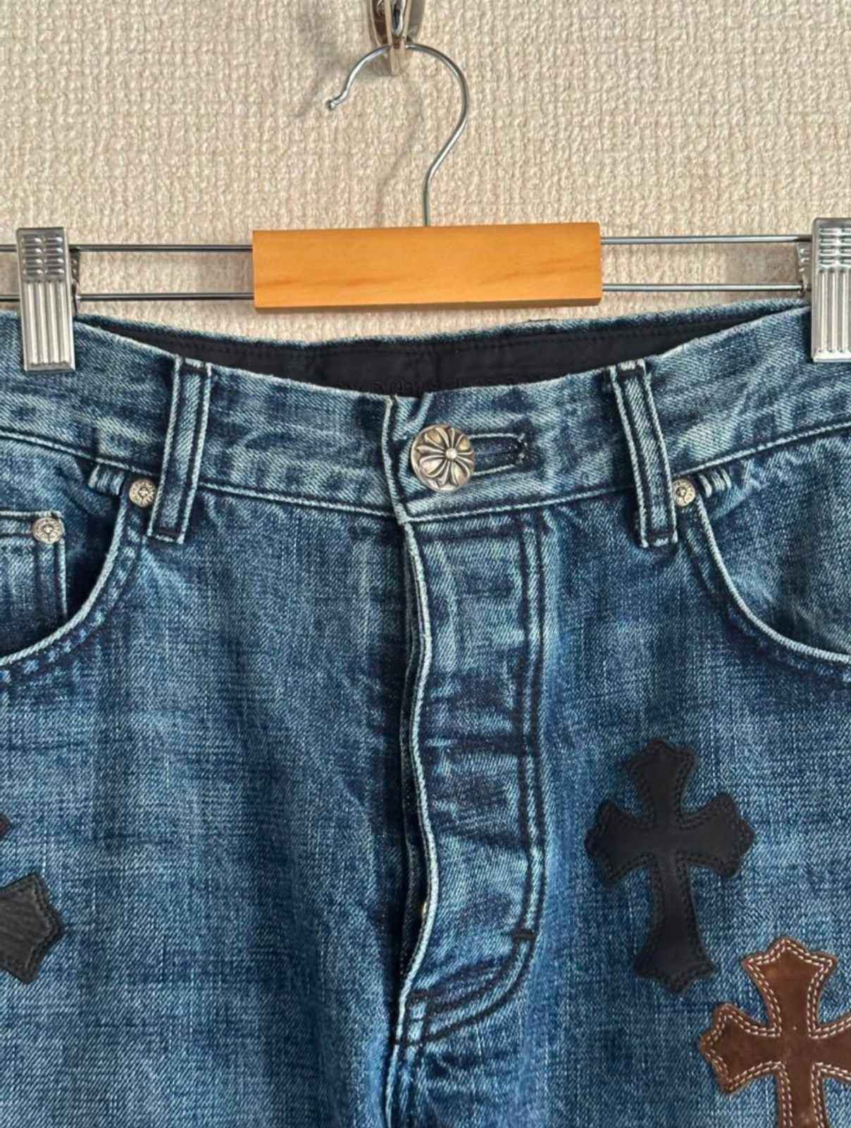 CHROME HEARTS クロムハーツ デニム クロスパッチ パンツ ジーパン