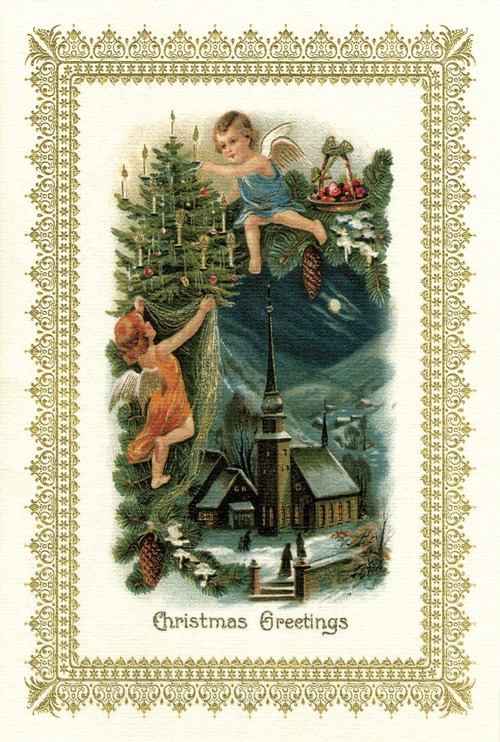 ROSSI 1931 クリスマスカード イタリア製 AGN817